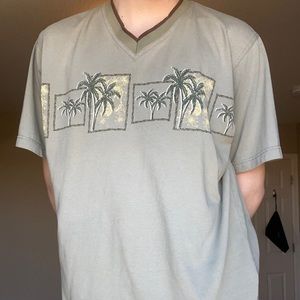 Vintage Palm Tree V-Neck